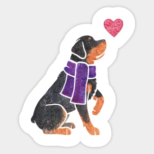Watercolour Rottweiler Sticker